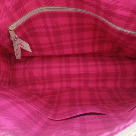Vera Bradley Pink Gray Paisley Print Handbag - Picture 5 of 5